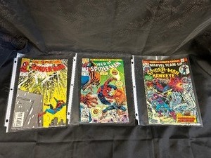 lot 35 image: 3  Spiderman Comic Books