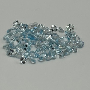 23.60 Carat Blue Topaz Mixed Cut - Assorted Lot of Loose Stones