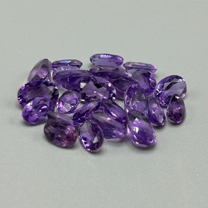 12.50 Carat Amethyst Oval Faceted Cut - Assorted Lot of Loose Stones