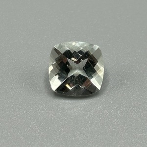 4.80 Carat Prasiolite Light Green Quartz Cushion Checkerboard Cut