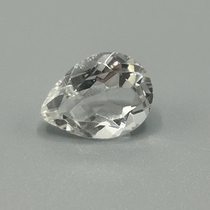 8.53 Carat Colorless Cubic Zirconia Pear Faceted Shape