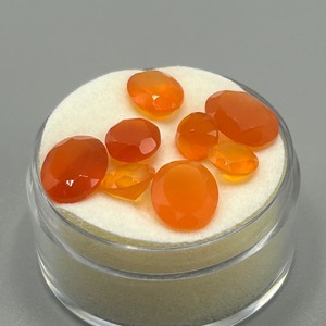 8.30 Carat Mexican Fire Opal, Mixed Cut - Various Size, Color & Shape Lot of 8 Loose Stones