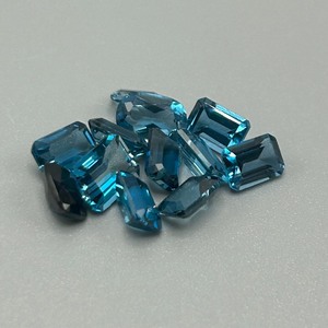 8.44 Carat Blue Topaz Mixed Cut - Various Size, Color & Shape Assorted Lot of Loose Stones