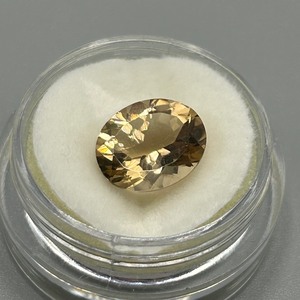 3.20 Carat Light Yellow Quartz Oval Faceted Cut