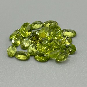12.29 Carat Peridot Oval Faceted Cut - Assorted Lot of Loose Stones