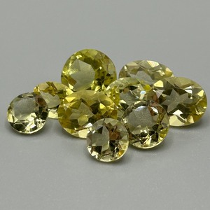 17.67 Carat Citrine Oval & Round Faceted Cut - Various Size & Color Assorted Lot of Loose Stones