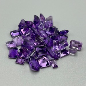 22 Carat Amethyst Mixed Cut - Various Size, Color & Shape Assorted Lot of Loose Stones
