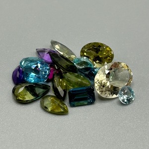 14 Carat Semi-Precious Gemstone Mixed Cut - Various Size, Shape, Color & Species Assorted Lot of Loose Stones