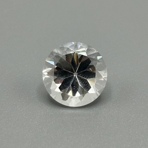 5.60 Carat Colorless Rock Crystal Quartz Round Faceted Cut