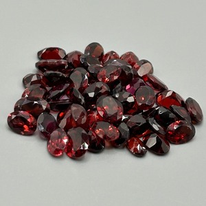 50 Carat Garnet Oval Faceted Cut - Various Color, Size & Shape Assorted Lot of Loose Stones
