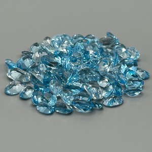 52.80 Carat Blue Topaz Oval Faceted Cut Assorted Lot of Loose Stones