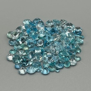 25 Carat Blue Topaz Mixed Cut - Various Size & Color Assorted Lot of Loose Stones