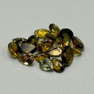 7.60 Carat Golden Citrine Mixed Cut - Various Size, Color & Shape Assorted Lot of Loose Stones