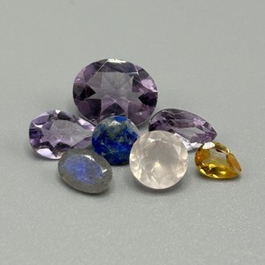 8 Carat Semi-Precious Gemstones Mixed Cut - Various Species, Color, Size & Shape Assorted Lot of Loose Stones