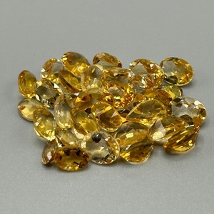 27.60 Carat Citrine Round Faceted Cut - Various Size, Shape & Color Assorted Lot of Loose Stones