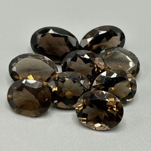 40 Carat Smoky Quartz Oval Faceted Cut - Various Size Assorted Lot of Loose Stones