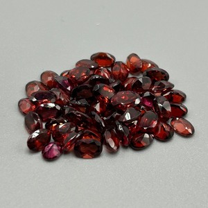 30 Carat Garnet Oval Faceted Cut - Various Color & Size Assorted Lot of Loose Stones