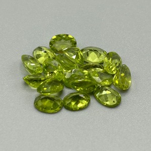 14.50 Carat Peridot Oval Faceted Cut - Various Size Assorted Lot of Loose Stones