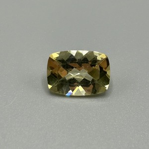 5.43 Carat Lemon Yellow Quartz 14x10mm Modified Rectangular Cushion Faceted Cut
