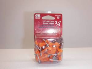 Gardner Bender PS-1575T 103 NM Plastic Staples 34  Approximately 43 
