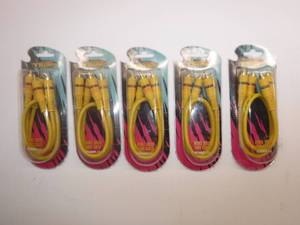 Tsunami RCA690YL-1.5 Yellow Double Shield Audio Cables  Approximately 5 Cables 