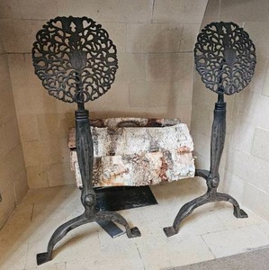 lot 37 image: 19th Century Ernest Gimson Andirons
