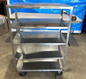 lot 3078 image: Stainless Kitchen Cart