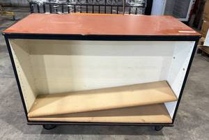 lot 3083 image: Bookshelf On Wheels