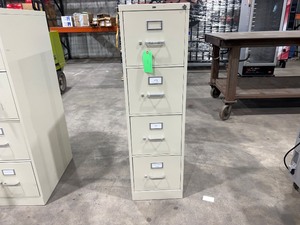 lot 3108 image: Four Office Drawer File Cabinet