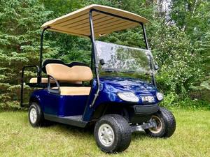2015 EZ-GO TXT METALLIC BLUE GOLF CART