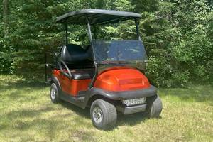 2020 Club Car Precedent Orange Electric Golf Cart