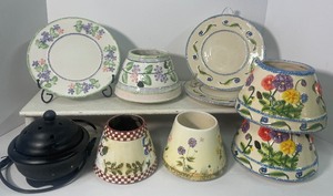 lot 24 image: Lot of Candle Shades and Matching Plates