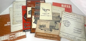 lot 29 image: Vintage Racing Auto Parts Catalogs, Vehicle Manuals, Diesel Mechanics
