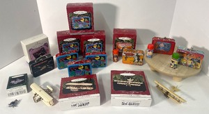 lot 61 image: Collectible Hallmark Lunchbox Ornaments And Misc Ornaments Stars Wars, DC Comics, The Lone Ranger Superman