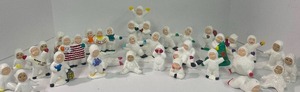 lot 90 image: Huge lot of Ceramic Handmade Snowbabies