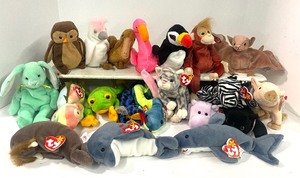 lot 95 image: Lot of 20 Beanie Babies - Second Lot