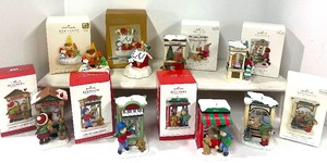 lot 116 image: Lot of Hallmark Collectible Ornaments Keepsake Ornaments with Boxes Lot of 8
