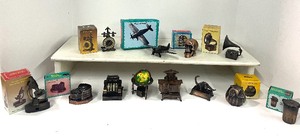 lot 124 image: 12 Vintage Die Cast Pencil Sharpeners Collectible Miniatures