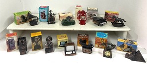 lot 125 image: Lot of 12 Miniature Die Cast Metal Pencil Sharpeners Collectible