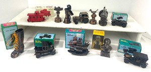 lot 136 image: Lot of 12 Vintage Die Cast Pencil Sharpeners Collectibles some with boxes