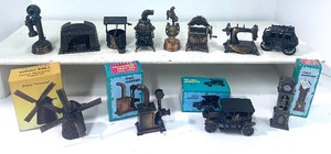 lot 137 image: 12 Vintage Pencil Sharpeners, Die Cast Metal Collectibles