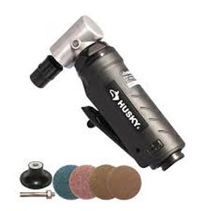 lot 8 image: Husky 14 in. Angle Die Grinder with Accessory Kit  Customer Returns See Pictures