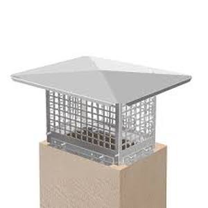 lot 38 image: VEVOR Chimney Cap 8 in. x 13 in. Flue Caps 304 Stainless Steel Fireplace Chimney Cover Chimney Flue Cover  Customer Returns See Pictures