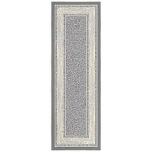 lot 40 image: Lot of Ottomanson Ottohome Collection Non-Slip Rubberback Bordered 2x5 Indoor Runner Rug, 1 ft. 8 in. x 4 ft. 11 in., Gray  Customer Returns See Pictures