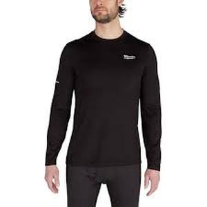 lot 55 image: Milwaukee Mens Large Black Workskin Thermal Underwear Crew Neck Base Layer Customer Returns See Pictures