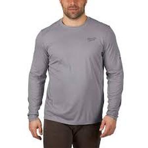 lot 3 image: Milwaukee Gen II Mens Work Skin 2XL Gray Light Weight Performance Long-Sleeve T-Shirt  Customer Returns See Pictures