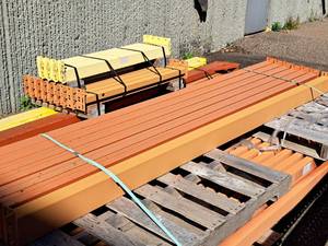 Lot of (7) 9 Pallet Racking Cross Beams