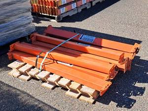 Lot of (10) 4 Pallet Racking Cross Beams