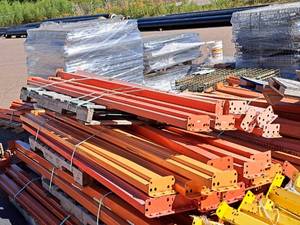 Lot of (24) 8 Pallet Racking Cross Beams