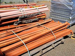 Lot of (32) 8 Pallet Racking Cross Beams